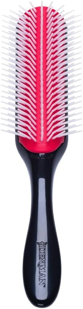 برس حالت دهنده بزرگ Denman D4 | برس 9 ردیفه آنتی استاتیک برای خشک کردن و حالت دادن مو | ایده آل برای موهای ضخیم و بلند | 1 عدد