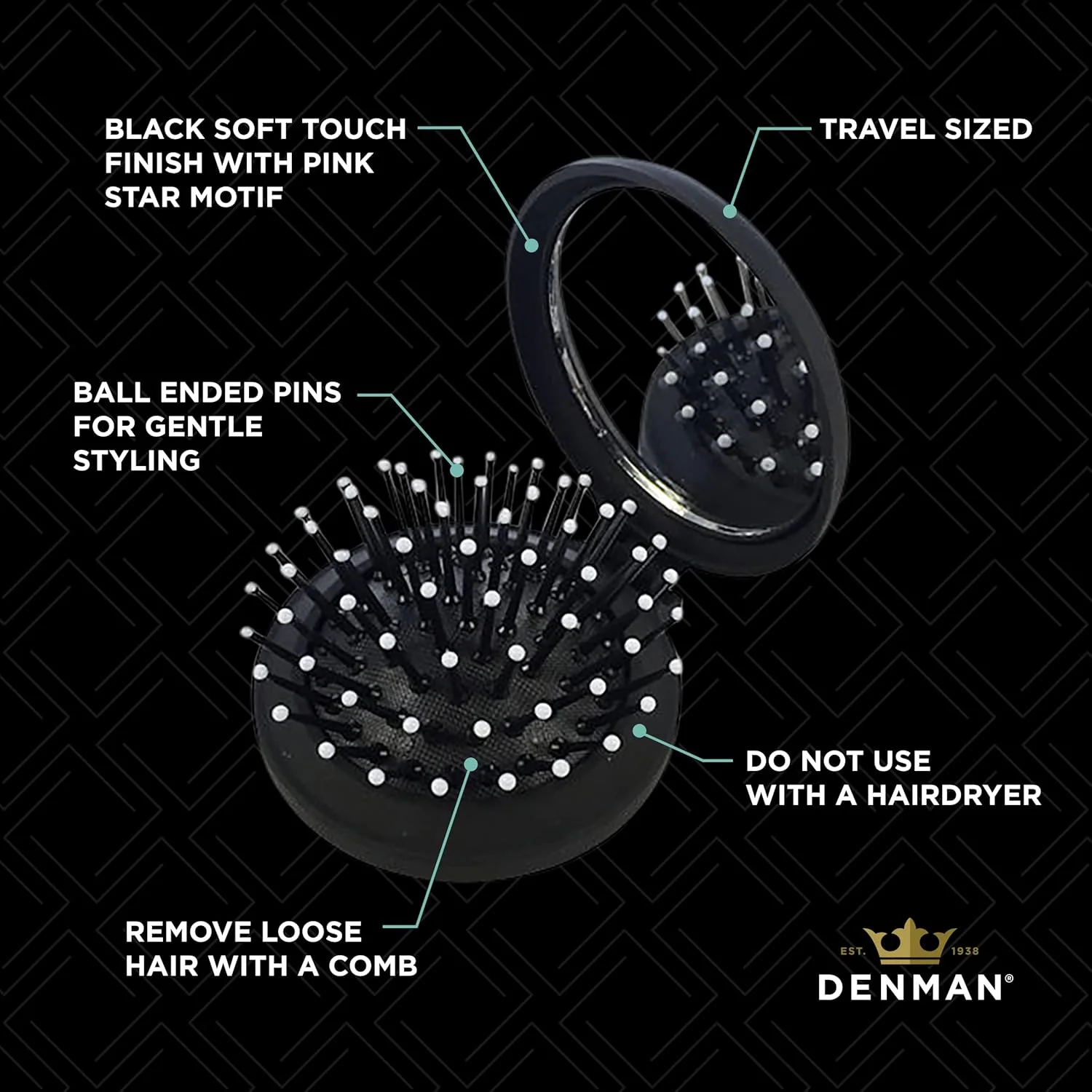 برس مو دنمن مدل D7 Compact Popper، D007EBSR