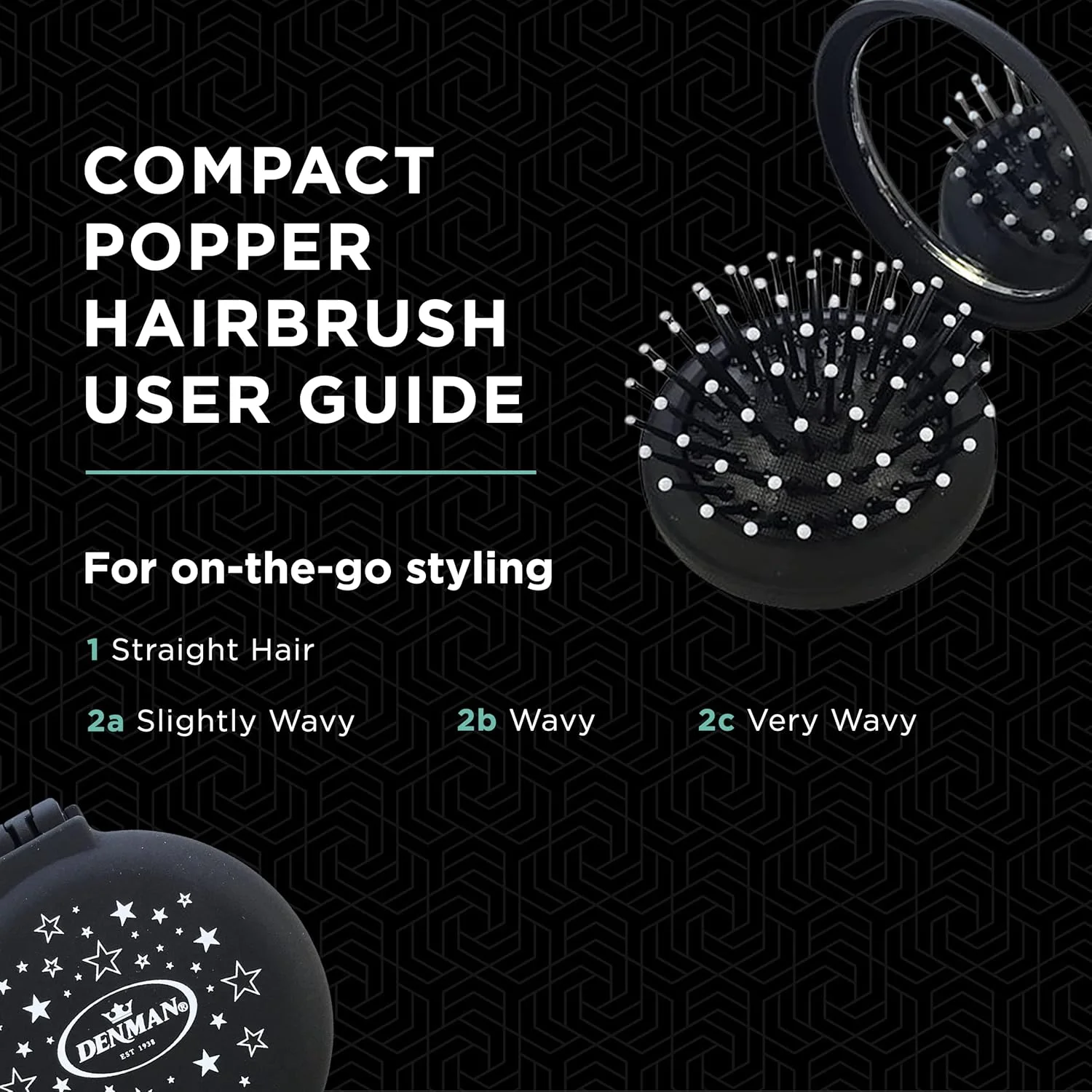 برس مو دنمن مدل D7 Compact Popper، D007EBSR