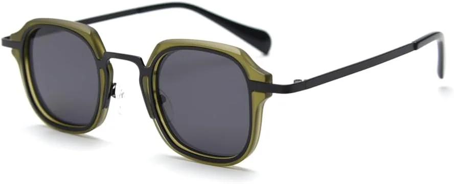 عینک آفتابی پانک پلاریزه فلزی پلنگی مردانه زنانه مناسب سلفی و مسافرت با محافظت UV400