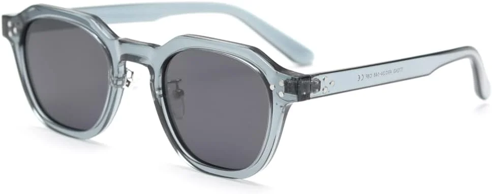 عینک آفتابی پلاریزه TR90 کاچاوو، عینک آفتابی مربعی چند ضلعی رترو و وینتیج برای زنان و مردان، فریم ضخیم، طراحی لوکس برند