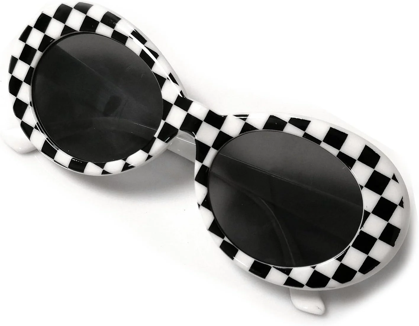 عینک آفتابی JUSLINK با فریم ضخیم، بیضی شکل و لنز گرد