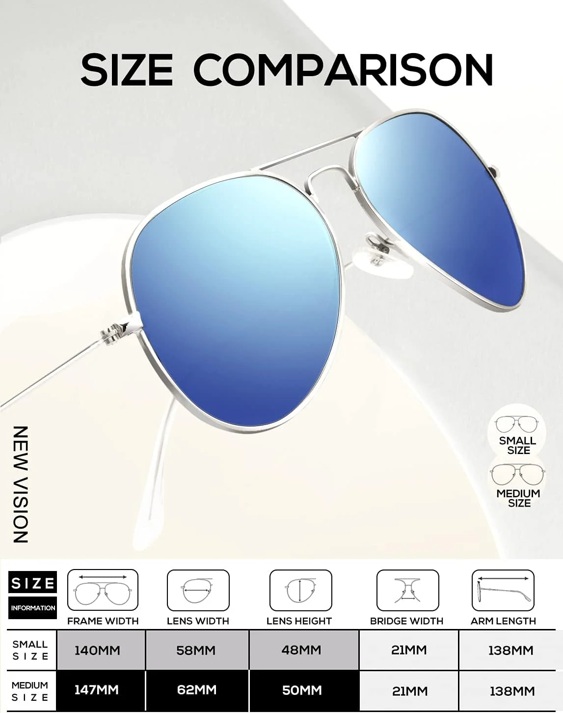 عینک آفتابی خلبانی کلاسیک KALIYADI برای مردان و زنان، عینک آفتابی رانندگی با لنز پلاریزه و مسدود کننده UV