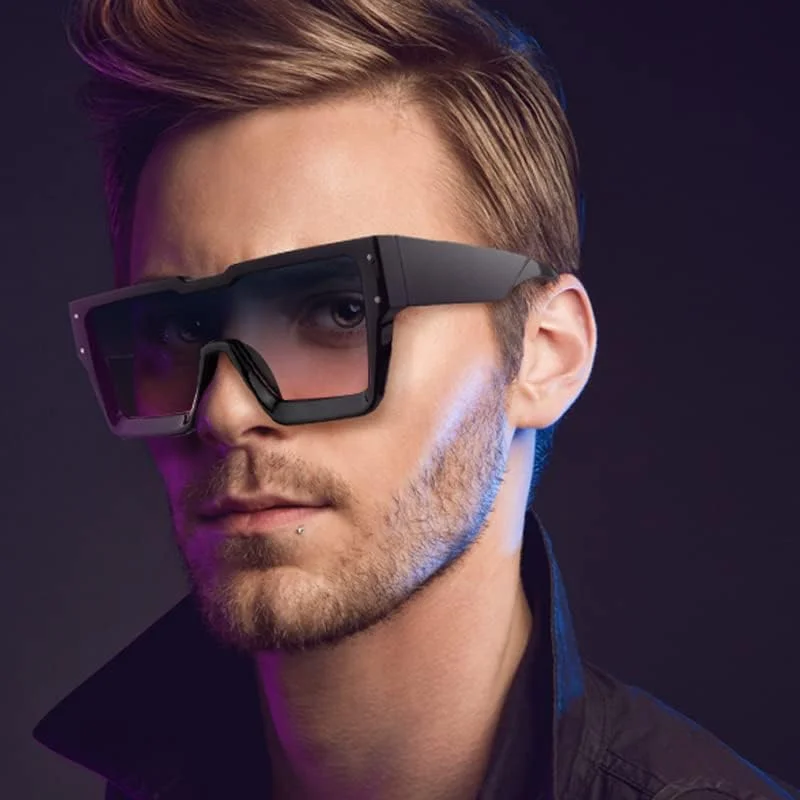 عینک آفتابی بزرگ KENBO برای زنان و مردان، عینک آفتابی مربعی مد روز با لنز یک تکه