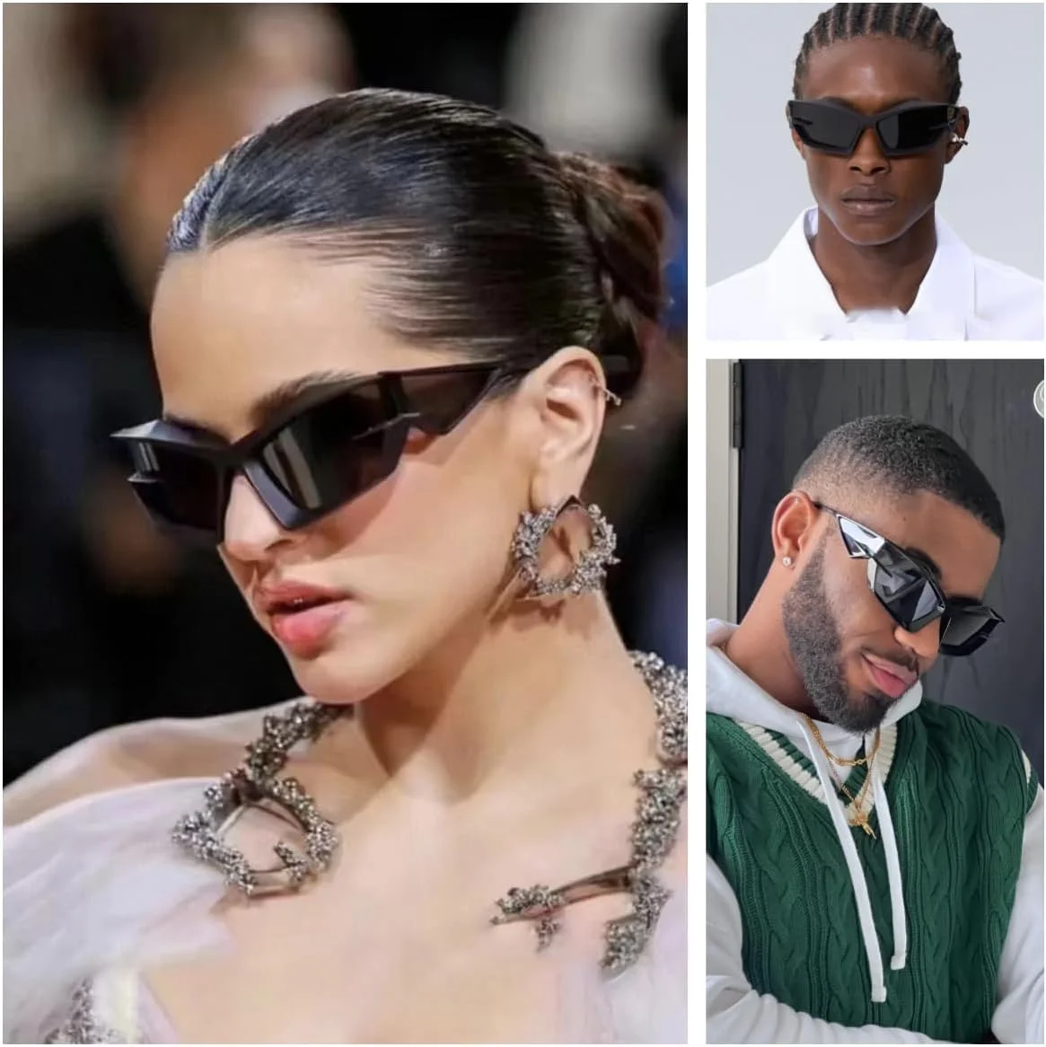 عینک آفتابی مد روز KASTWAVE، مناسب آقایان و بانوان، عینک اسپرت و خنک Y2K با استایل آینده