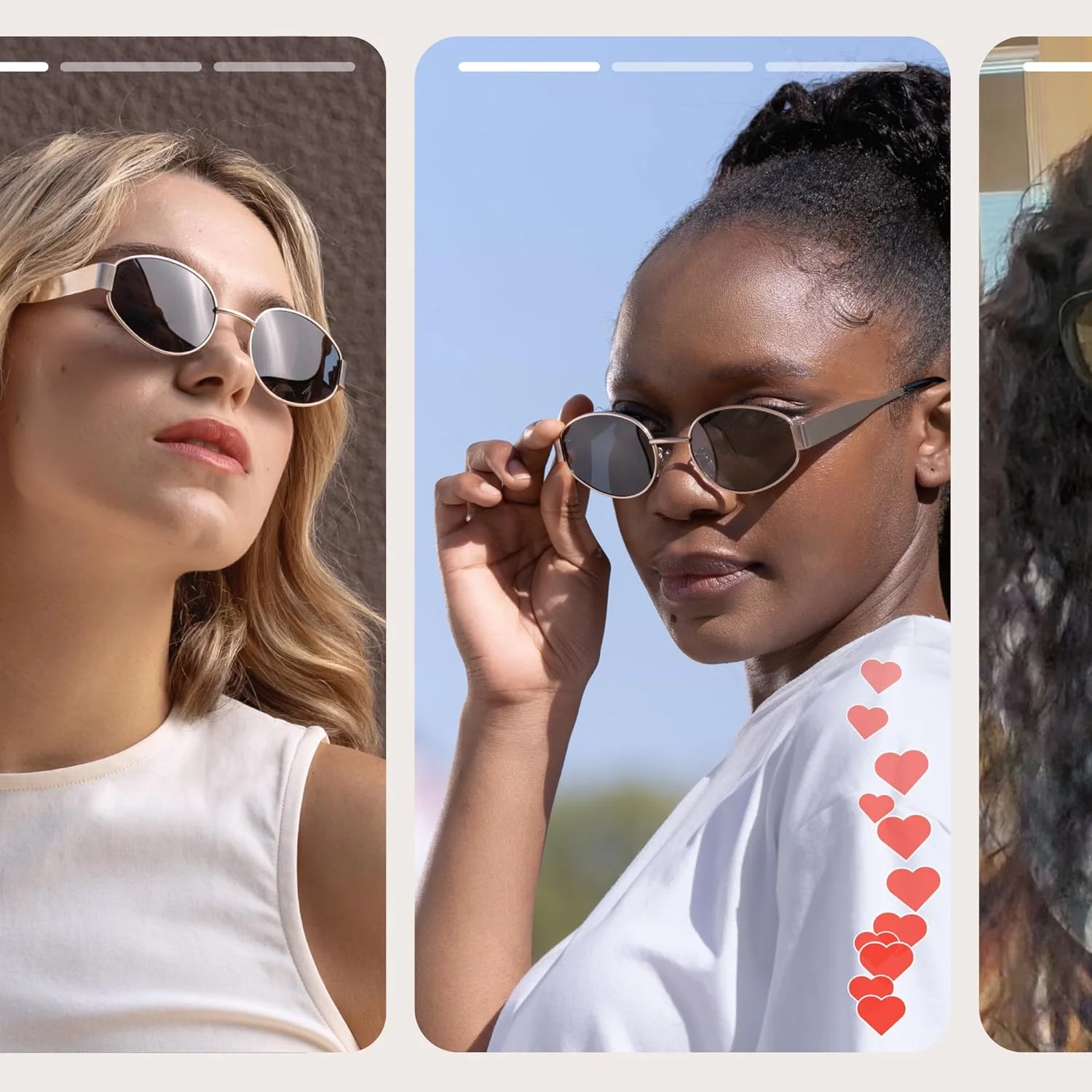 عینک آفتابی بیضی شکل ترندی پلاریزه Livho، عینک های آفتابی رترو زنانه مردانه 2024، سایه های کلاسیک و قدیمی با محافظت در برابر اشعه ماوراء بنفش