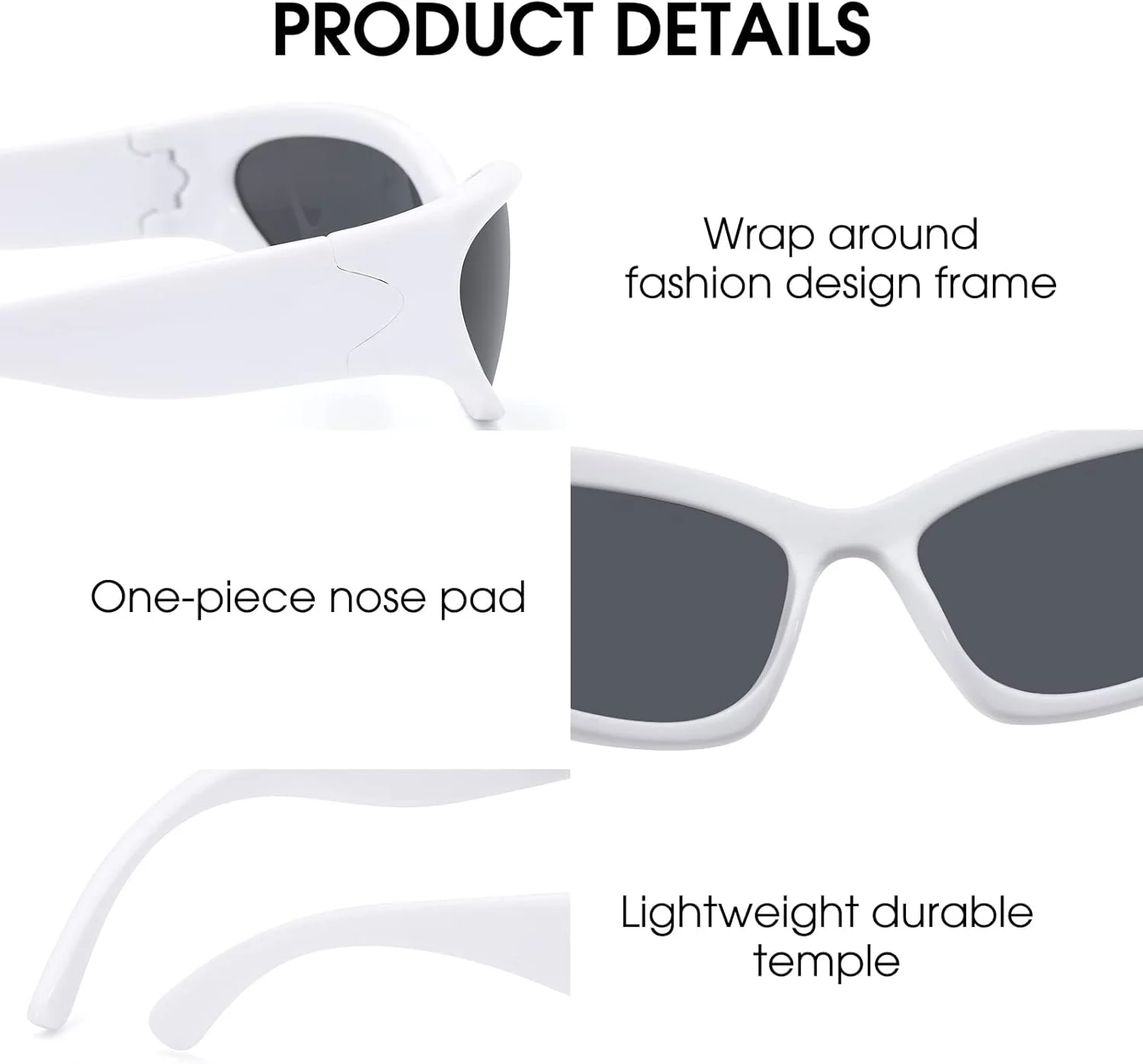 عینک آفتابی زنانه و مردانه LIKSMU، مدل Wrap Around، فشن خیابانی، بیضی سریع و شیک عینک آفتابی زنانه و مردانه LIKSMU، مدل Wrap Around، فشن خیابانی، بیضی سریع و شیک