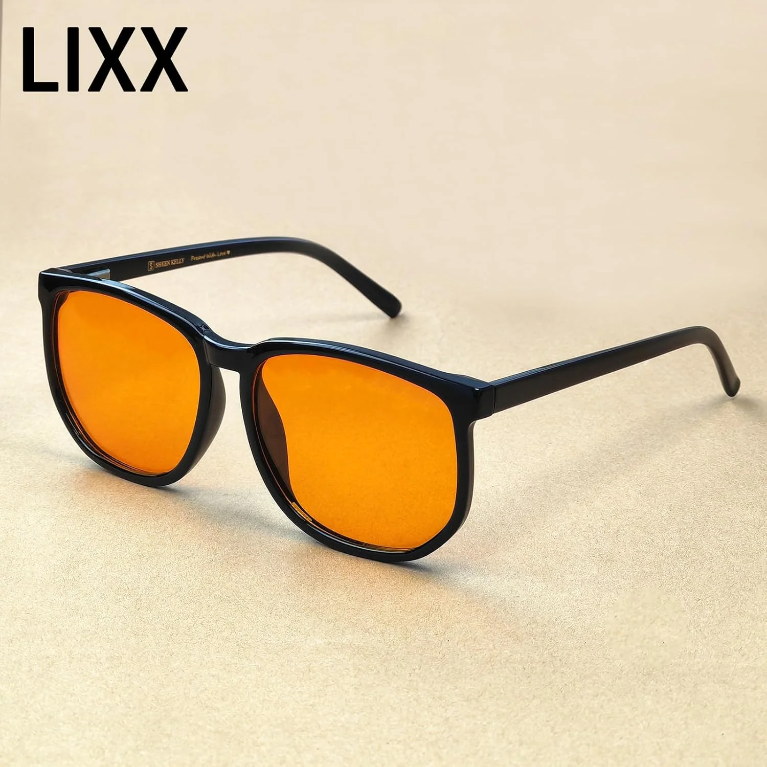 عینک آفتابی مربعی پلاریزه بزرگ LIXX برای آقایان و بانوان - فریم TR90 نازک و مدرن، لنز بزرگ با لولای فنری