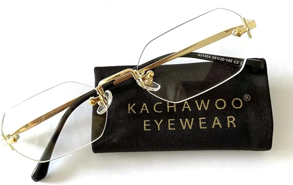 عینک آفتابی مستطیلی مردانه LIGOES، عینک آفتابی بدون فریم، بدون حاشیه، هشت ضلعی، عینک کوچک، فلزی زنانه، طلایی، چند ضلعی، آبی، قهوه ای، طلایی با شفاف