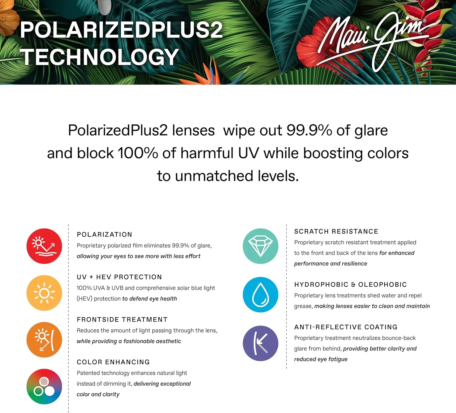 عینک آفتابی مربعی Maui Jim Dragons Teeth