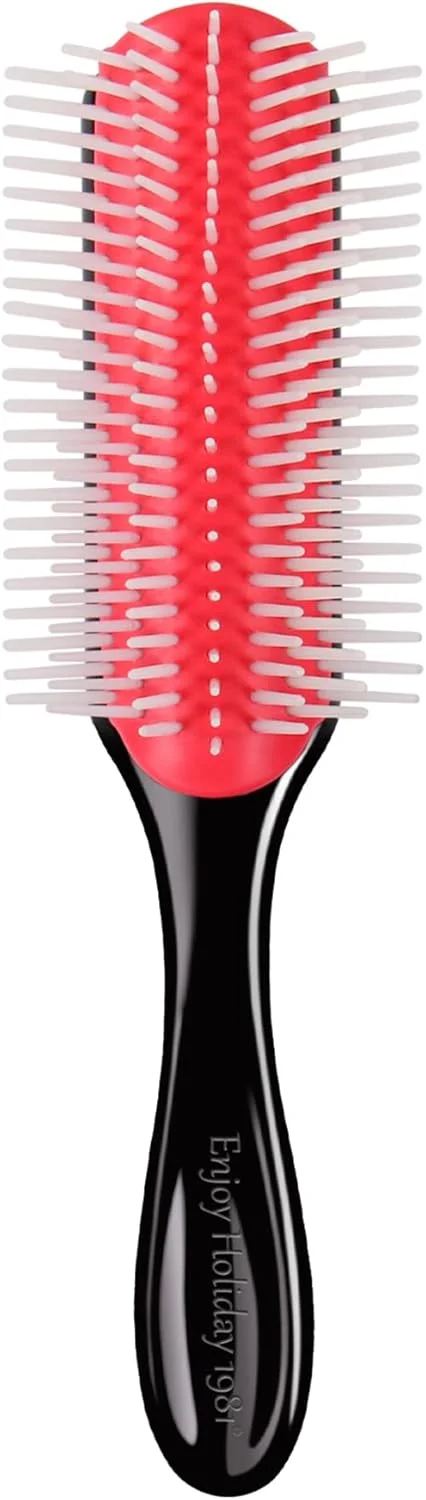 برس مو برای زنان و مردان، مناسب موهای فر، خیس یا خشک، برس های کلاسیک باز کننده گره مو، 7 ردیفه برای موهای ضخیم طبیعی، حالت دهی با سشوار، جدا کردن، شکل دادن و مشخص کردن فرها، ابزار برس مویی مسافرتی مشکی برس مو برای زنان و مردان، مناسب موهای فر، خیس یا خشک، برس های کلاسیک باز کننده گره مو، 7 ردیفه برای موهای ضخیم طبیعی، حالت دهی با سشوار، جدا کردن، شکل دادن و مشخص کردن فرها، ابزار برس مویی مسافرتی مشکی
