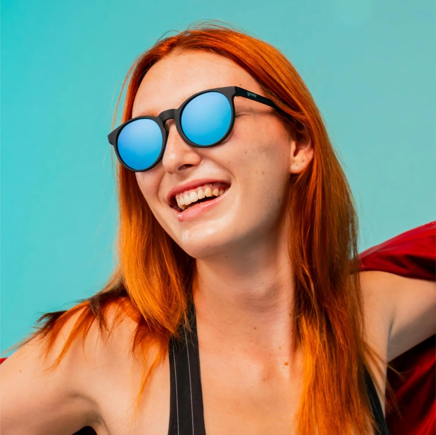 عینک آفتابی گرد پلاریزه گودر مدل Midnight Ramble at Circle Bar، مناسب آقایان و بانوان، سایز کوچک (Circle G)، فریم مشکی یکدست با لنزهای آینه ای آبی، محافظت UV400، بدون لغزش، بدون پرش عینک آفتابی گرد پلاریزه گودر مدل Midnight Ramble at Circle Bar، مناسب آقایان و بانوان، سایز کوچک (Circle G)، فریم مشکی یکدست با لنزهای آینه ای آبی، محافظت UV400، بدون لغزش، بدون پرش