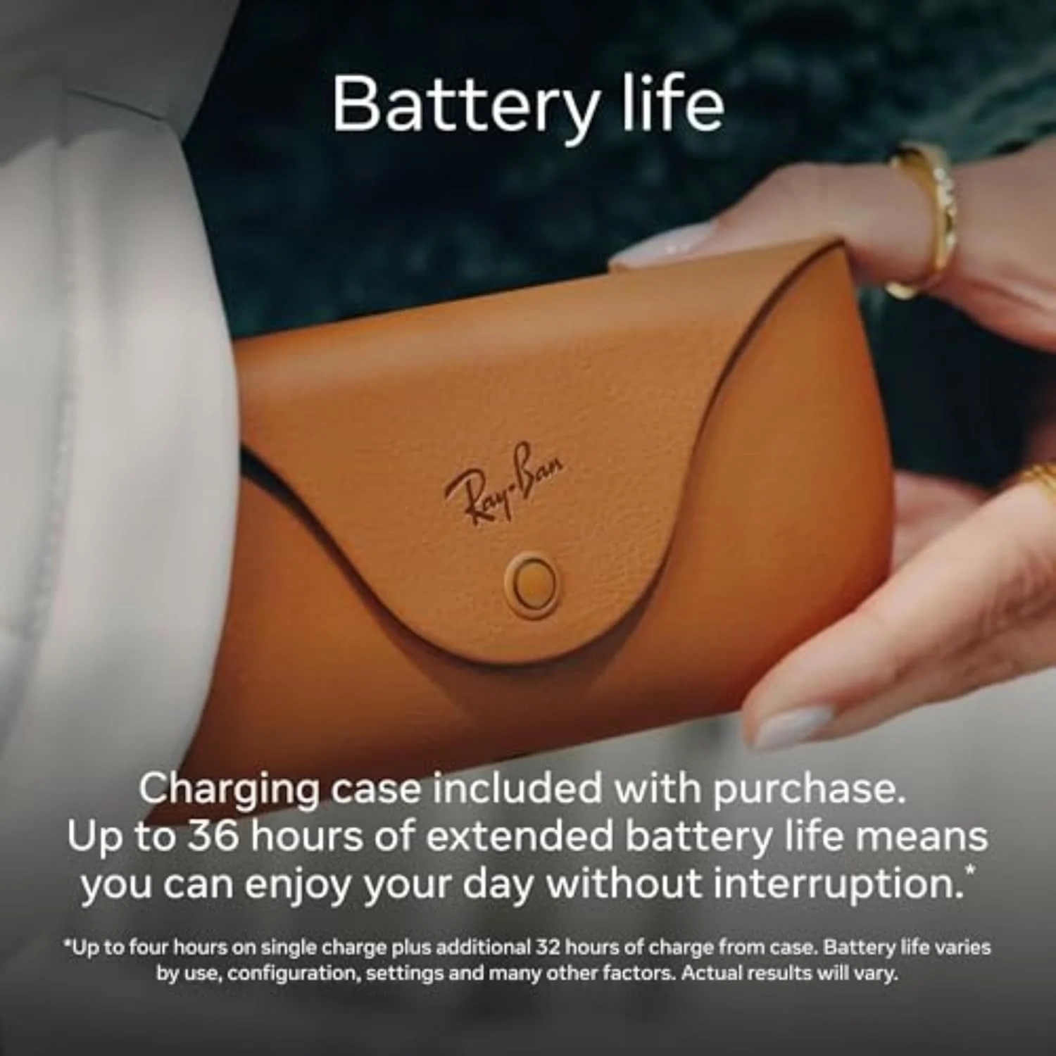 عینک هوشمند Ray-Ban | Meta - مشکی، مدرن، مناسب برای همه - برنامه‌های واقعیت افزوده، برنامه‌های دستیار صوتی تلفن هوشمند