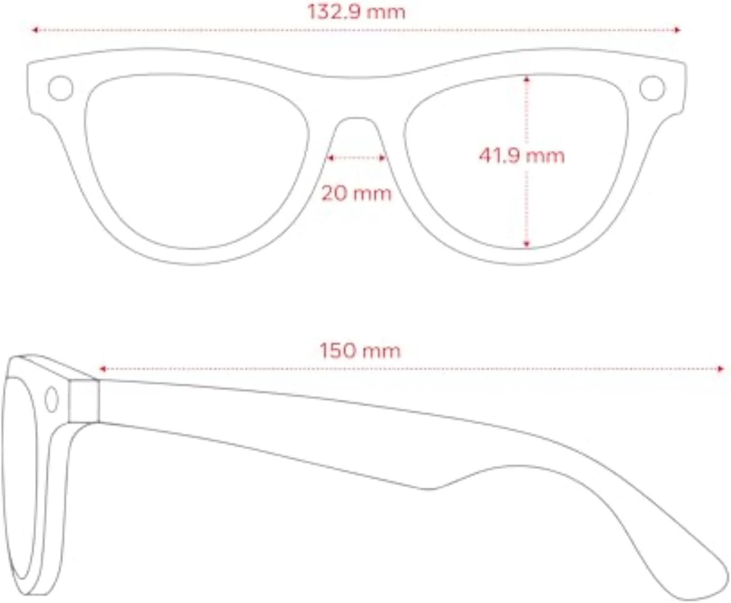 عینک هوشمند Ray-Ban | Meta - مشکی، مدرن، مناسب برای همه - برنامه‌های واقعیت افزوده، برنامه‌های دستیار صوتی تلفن هوشمند