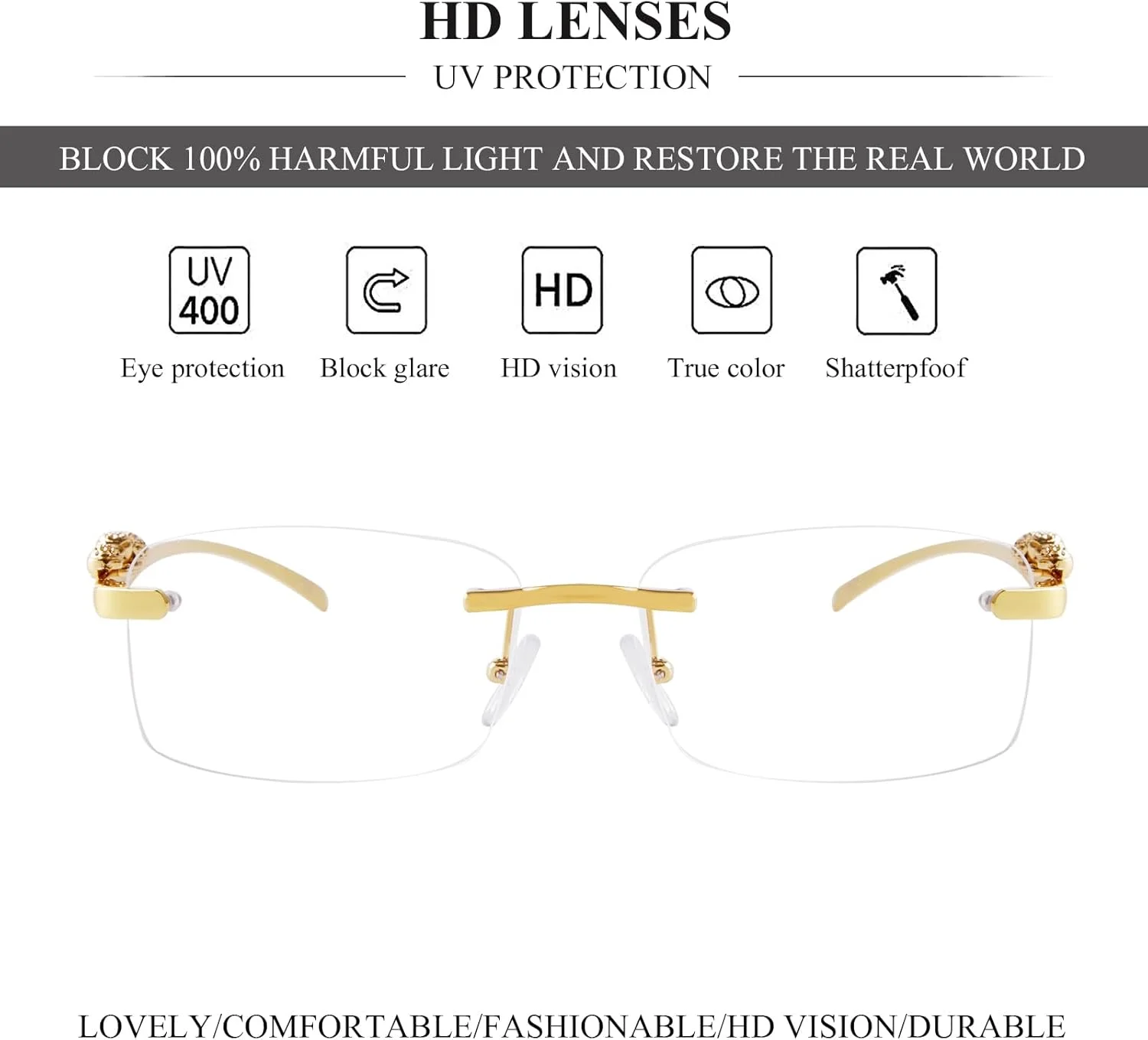 عینک آفتابی مستطیلی بدون فریم و قدیمی piscm برای زنان و مردان، عینک آفتابی مربعی بدون قاب فلزی طلایی مد روز، عینک شفاف عینک آفتابی مستطیلی بدون فریم و قدیمی piscm برای زنان و مردان، عینک آفتابی مربعی بدون قاب فلزی طلایی مد روز، عینک شفاف