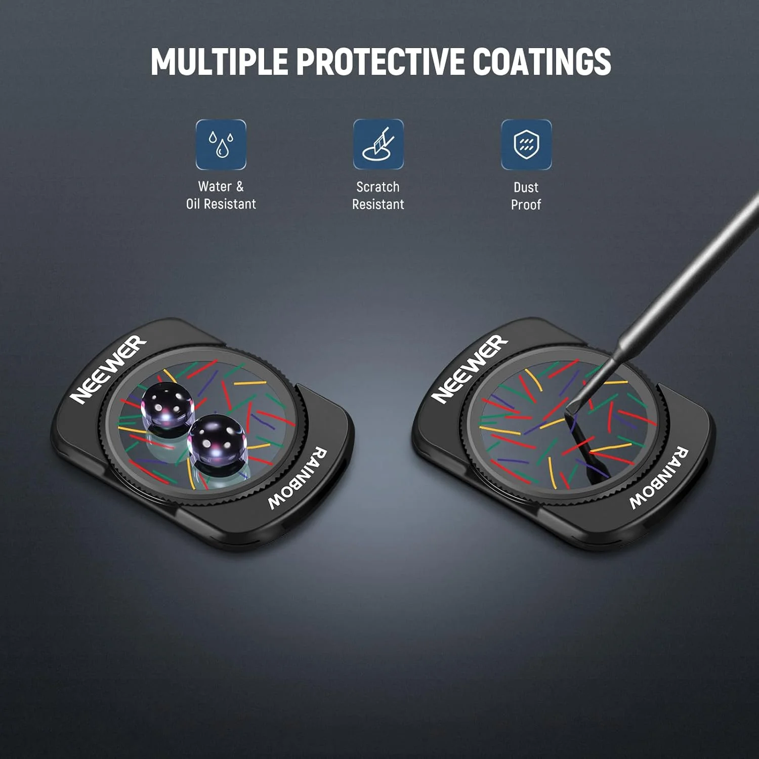 فیلتر ستاره رنگین کمانی NEEWER سازگار با DJI Osmo Pocket 3 و لوازم جانبی Creator Combo، فیلتر اثر دوربین گیمبال ستاره ای شیشه ای اپتیکال HD چند لایه مغناطیسی با محافظ صفحه نمایش، FL-C36 فیلتر ستاره رنگین کمانی NEEWER سازگار با DJI Osmo Pocket 3 و لوازم جانبی Creator Combo، فیلتر اثر دوربین گیمبال ستاره ای شیشه ای اپتیکال HD چند لایه مغناطیسی با محافظ صفحه نمایش، FL-C36