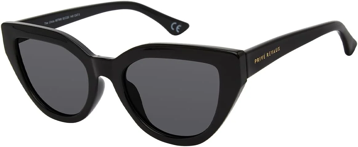 عینک آفتابی چشم گربه ای Chica از Prive Revaux - عدسی های دست ساز، مقاوم در برابر خراش و ضربه، محافظت 100% در برابر اشعه ماوراء بنفش - مخصوص بانوان