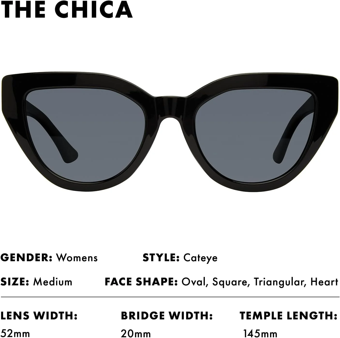 عینک آفتابی چشم گربه ای Chica از Prive Revaux - عدسی های دست ساز، مقاوم در برابر خراش و ضربه، محافظت 100% در برابر اشعه ماوراء بنفش - مخصوص بانوان