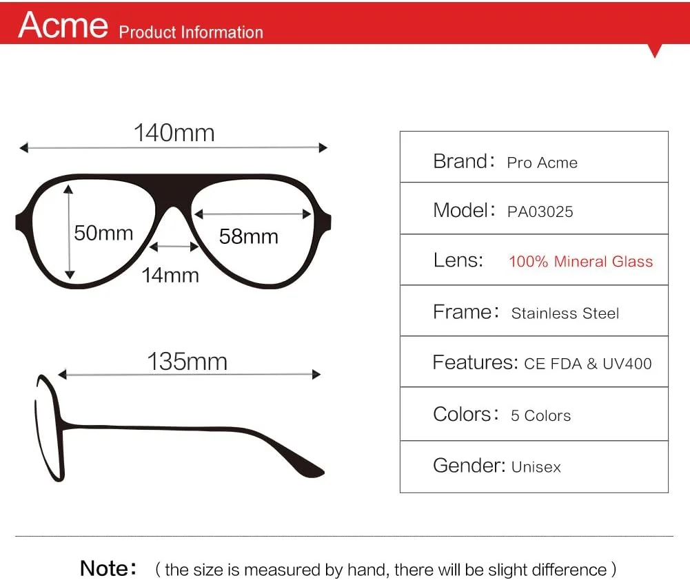 عینک آفتابی خلبانی کلاسیک پرو اکمی برای مردان و زنان، لنز شیشه ای 100% واقعی، C3 - فریم طلایی | گرادیان قهوه ای کریستالی عینک آفتابی خلبانی کلاسیک پرو اکمی برای مردان و زنان، لنز شیشه ای 100% واقعی، C3 - فریم طلایی | گرادیان قهوه ای کریستالی