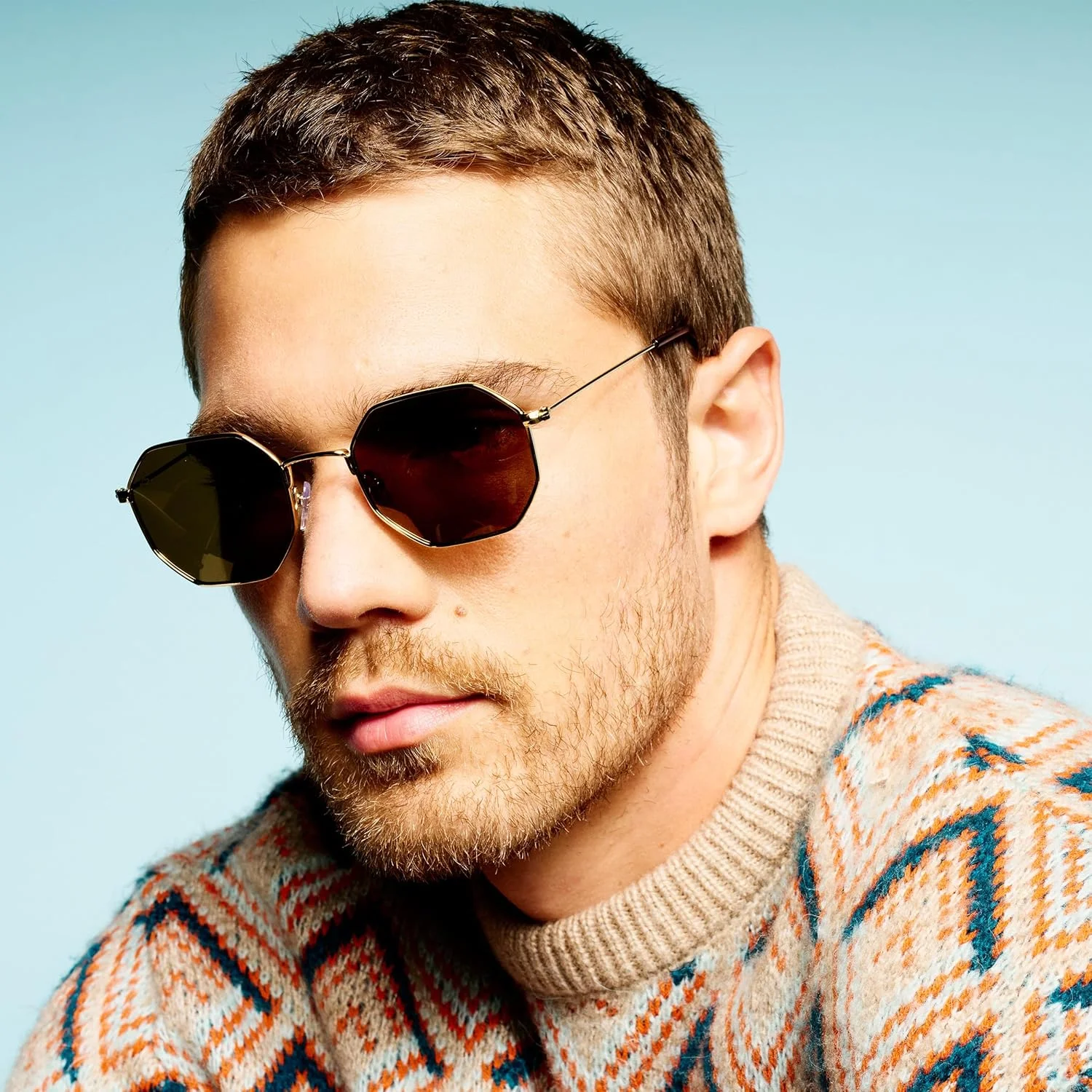 عینک آفتابی هندسی Prive Revaux The Heat – عدسی‌های پلاریزه دست‌ساز، محافظت 100% در برابر اشعه UV – برای آقایان و بانوان