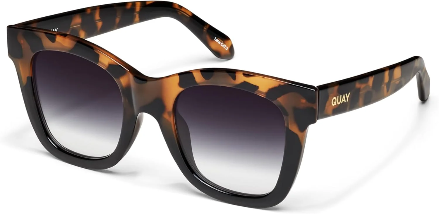 عینک آفتابی زنانه Quay مدل After Hours با پوشش کامل و فریم مربعی عینک آفتابی زنانه Quay مدل After Hours با پوشش کامل و فریم مربعی