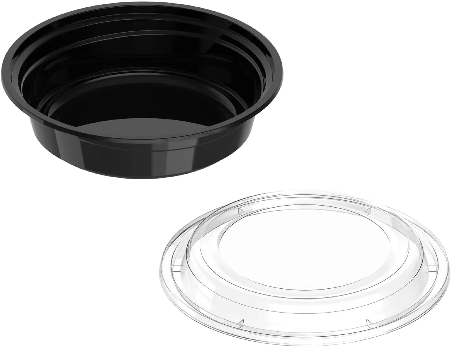 ظروف غذای گرد با پایه مشکی و درب – 475 میلی لیتر | بسته 5 عددی | فاقد BPA، قابل استفاده در مایکروویو و فریزر | ظروف بیرون بر قابل استفاده مجدد برای آماده سازی غذا، باقیمانده غذا و نگهداری مواد غذایی ظروف غذای گرد با پایه مشکی و درب – 475 میلی لیتر | بسته 5 عددی | فاقد BPA، قابل استفاده در مایکروویو و فریزر | ظروف بیرون بر قابل استفاده مجدد برای آماده سازی غذا، باقیمانده غذا و نگهداری مواد غذایی