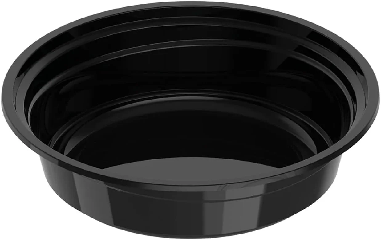 ظروف غذای گرد با پایه مشکی و درب – 475 میلی لیتر | بسته 5 عددی | فاقد BPA، قابل استفاده در مایکروویو و فریزر | ظروف بیرون بر قابل استفاده مجدد برای آماده سازی غذا، باقیمانده غذا و نگهداری مواد غذایی ظروف غذای گرد با پایه مشکی و درب – 475 میلی لیتر | بسته 5 عددی | فاقد BPA، قابل استفاده در مایکروویو و فریزر | ظروف بیرون بر قابل استفاده مجدد برای آماده سازی غذا، باقیمانده غذا و نگهداری مواد غذایی