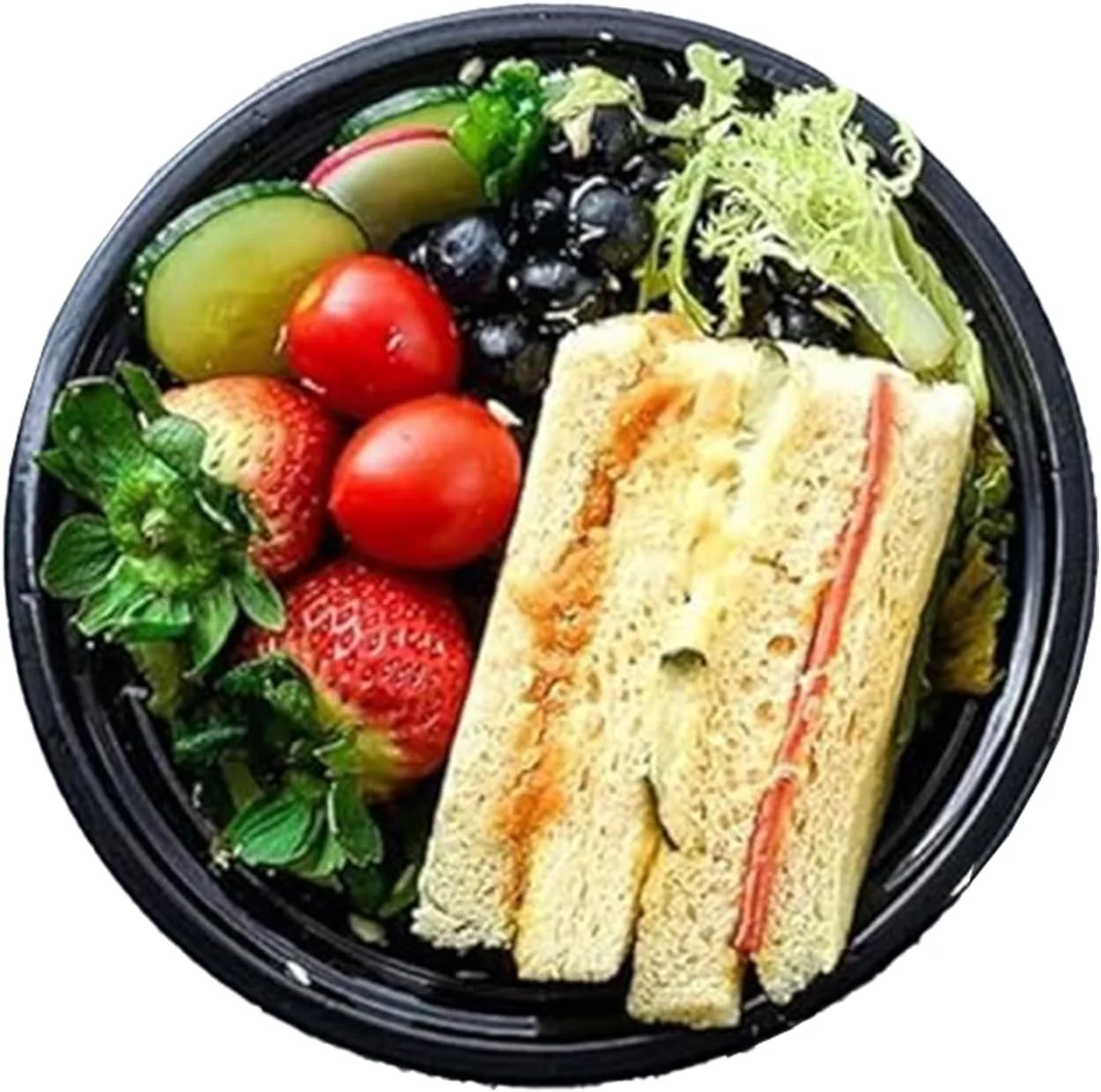 ظروف غذای گرد با پایه مشکی و درب – 475 میلی لیتر | بسته 5 عددی | فاقد BPA، قابل استفاده در مایکروویو و فریزر | ظروف بیرون بر قابل استفاده مجدد برای آماده سازی غذا، باقیمانده غذا و نگهداری مواد غذایی ظروف غذای گرد با پایه مشکی و درب – 475 میلی لیتر | بسته 5 عددی | فاقد BPA، قابل استفاده در مایکروویو و فریزر | ظروف بیرون بر قابل استفاده مجدد برای آماده سازی غذا، باقیمانده غذا و نگهداری مواد غذایی