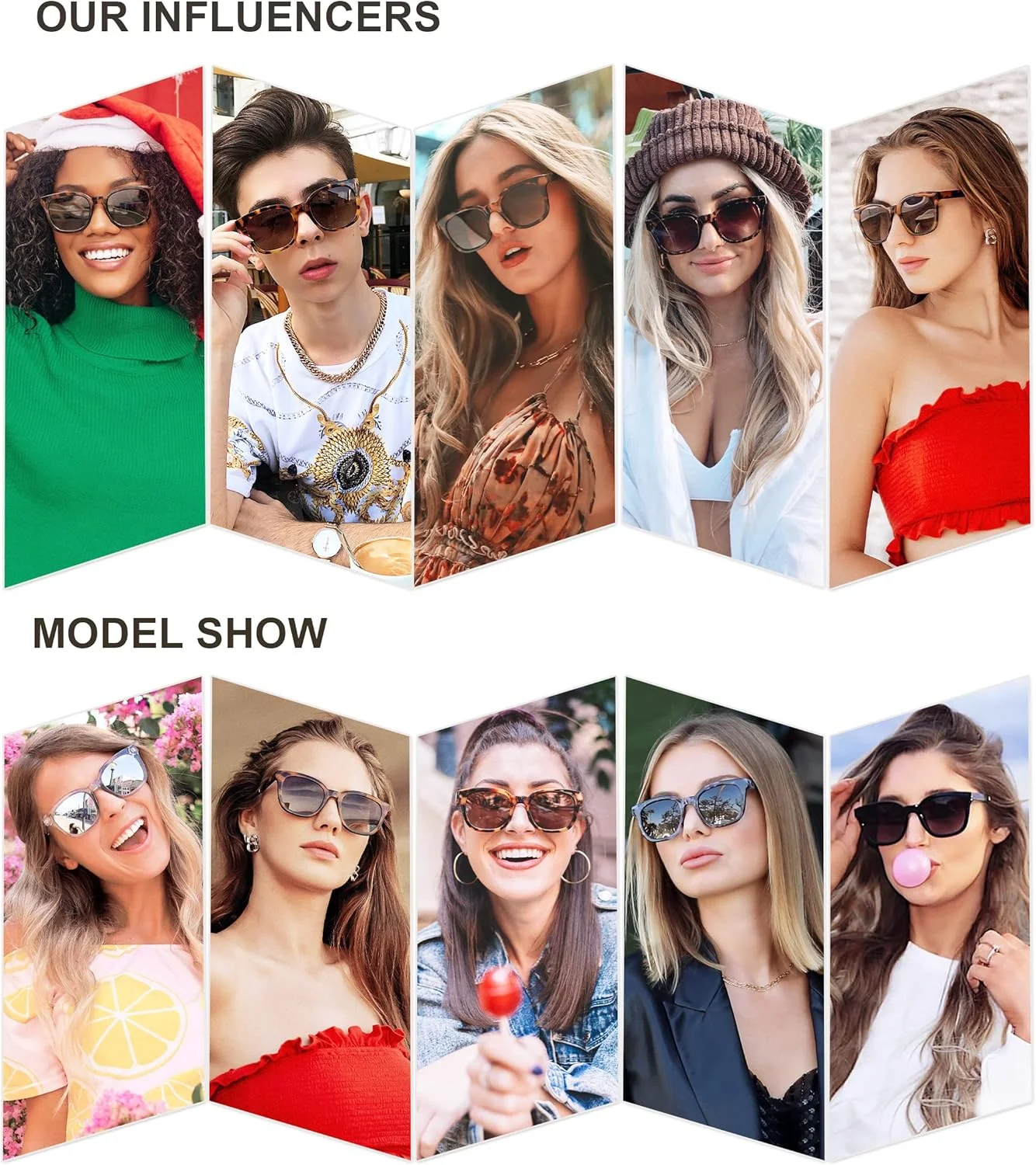 SOJOS Classic Square Polarized Sunglasses for Women Men Retro Trendy UV400 Sunnies SJ2050