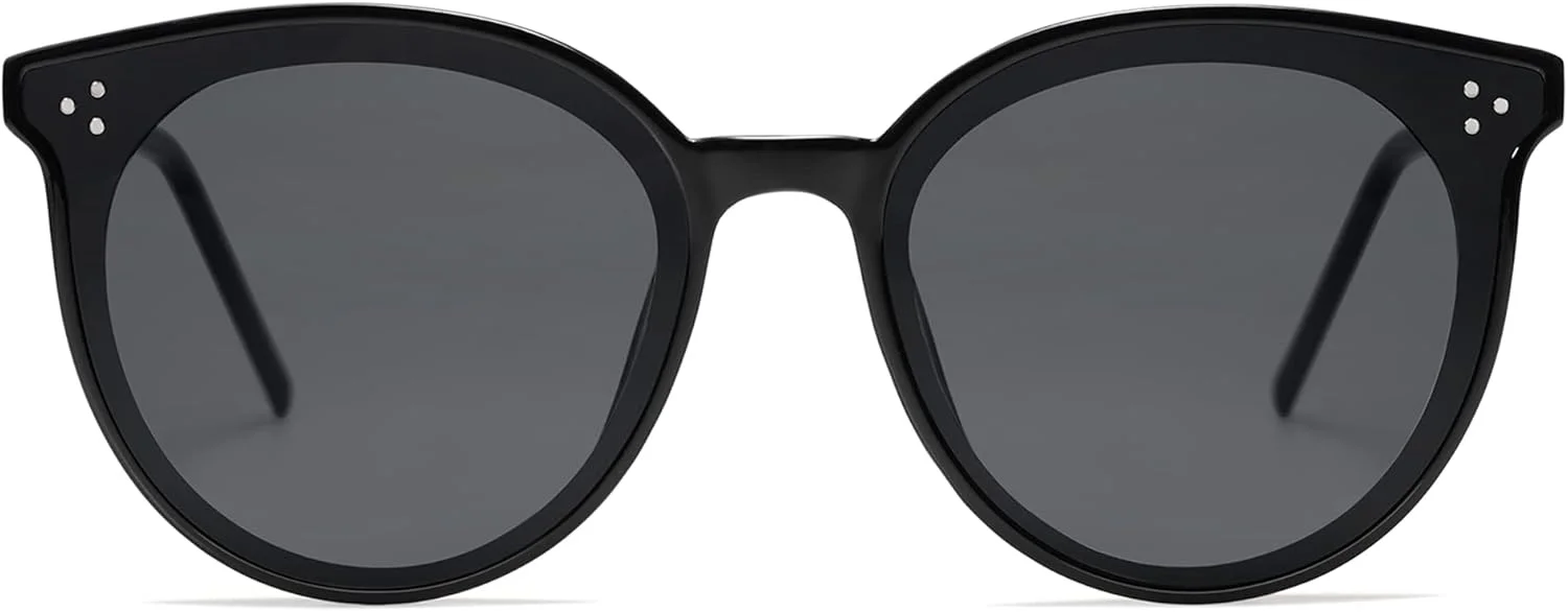 عینک آفتابی زنانه SOJOS مدل Dolphin Retro Vintage، عینک گربهای گرد بزرگ با محافظت UV 400 و لولای فنری، به همراه دستمال و کیف عینک عینک آفتابی زنانه SOJOS مدل Dolphin Retro Vintage، عینک گربهای گرد بزرگ با محافظت UV 400 و لولای فنری، به همراه دستمال و کیف عینک