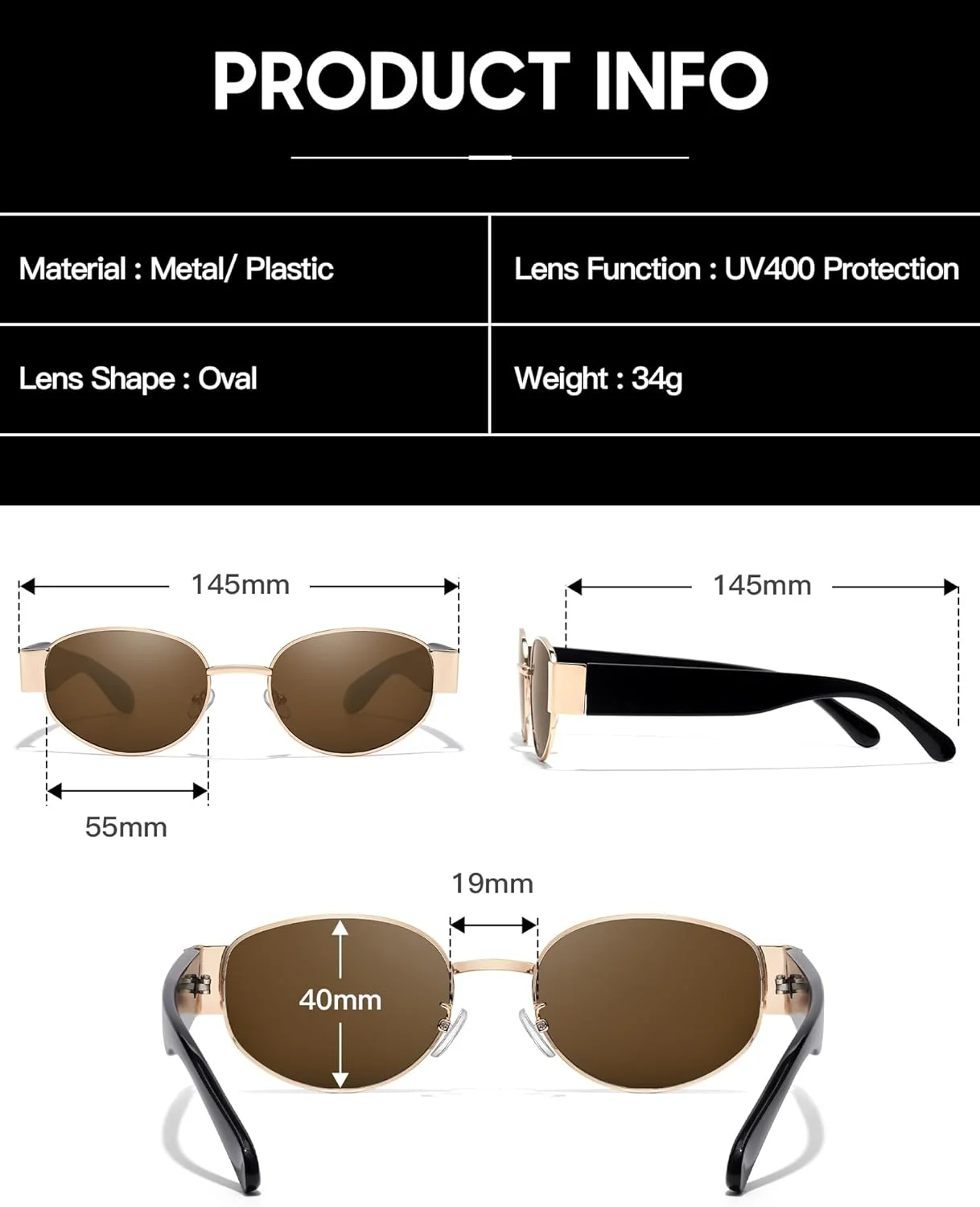 عینک آفتابی униsex بزرگسال مدل 3452 SODQW عینک آفتابی униsex بزرگسال مدل 3452 SODQW