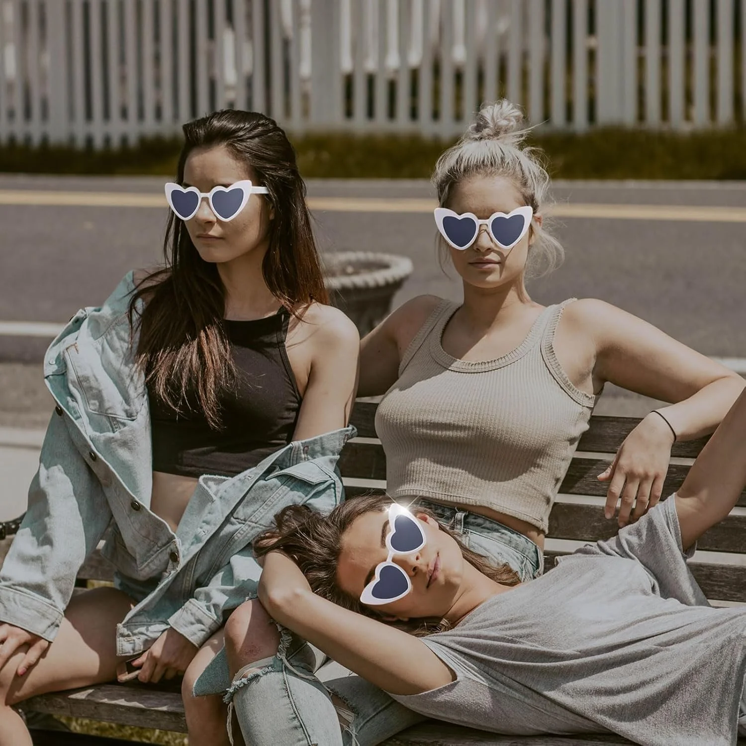 عینک آفتابی قلبی شکل SKHAOVS بسته 4 عددی، عینک های رترو دهه 70، عینک آفتابی قلبی، عینک های گربه ای وینتیج، عینک آفتابی فستیوالی، UV400