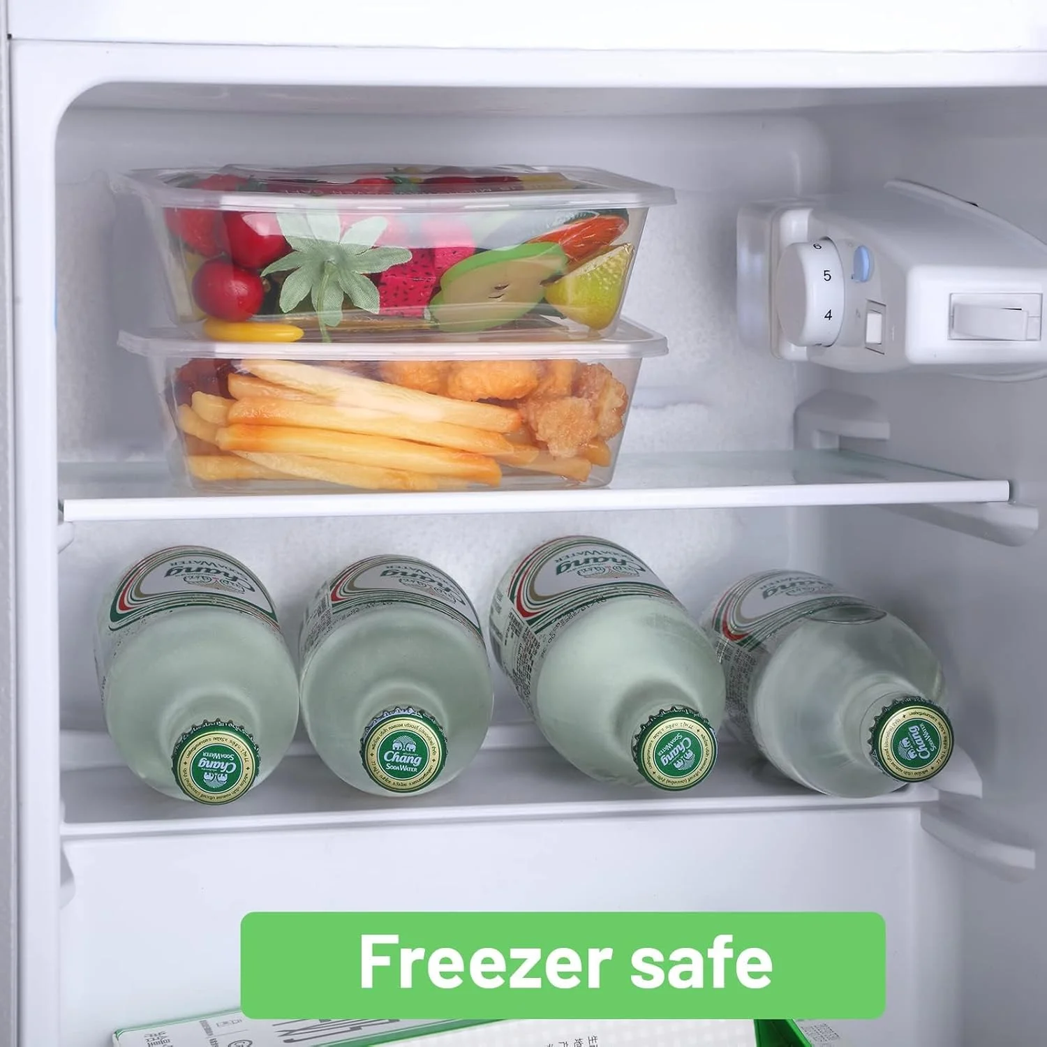 ظرف غذای پلاستیکی اکسفور با درب، ظروف ناهار یکبار مصرف شفاف، 50 عدد ظرف نگهداری مواد غذایی 25 اونسی قابل چیدن، ضد نشت برای سالاد و میان وعده، قابل استفاده در مایکروویو، ماشین ظرفشویی و فریزر