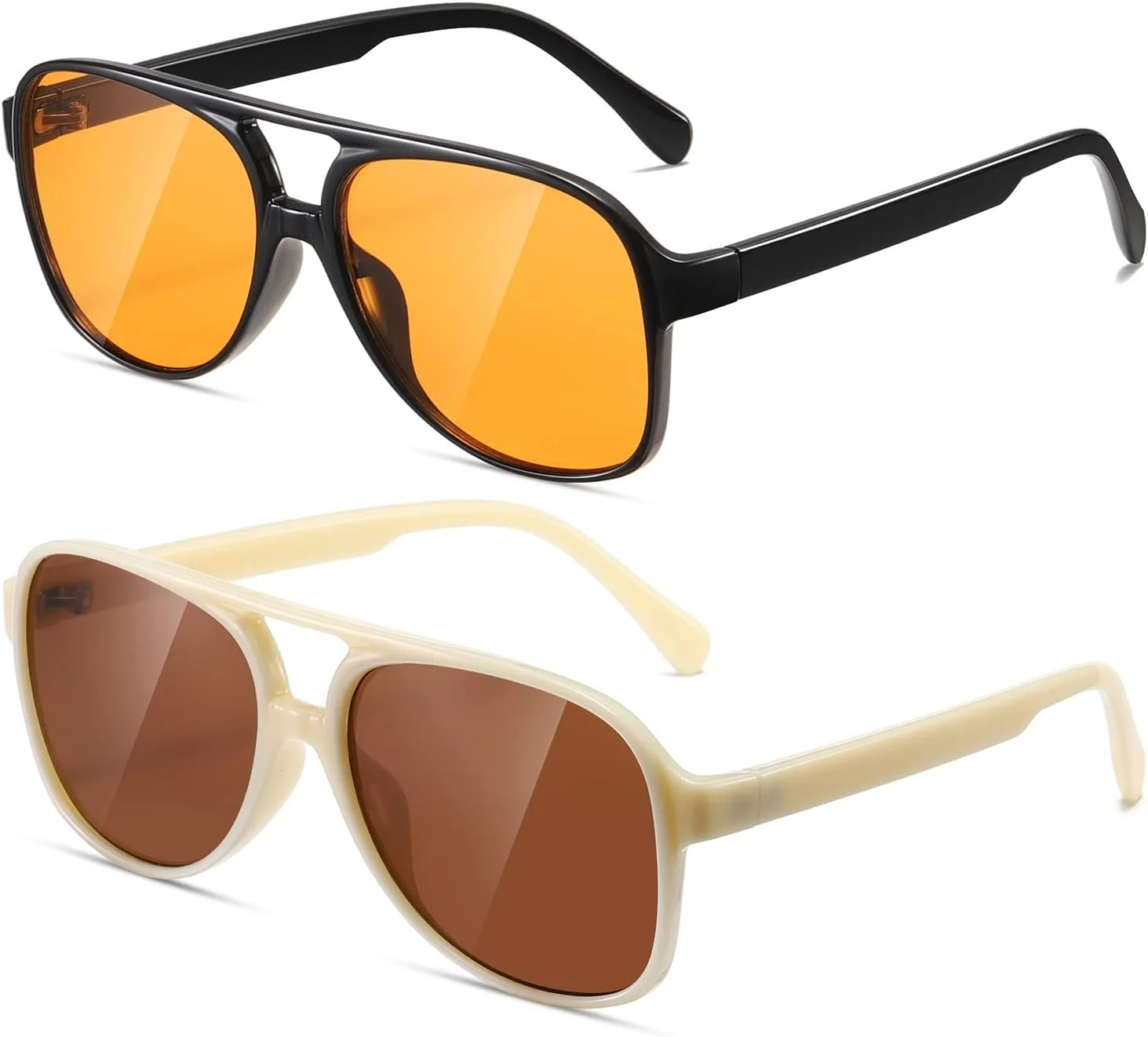 عینک آفتابی خلبانی کلاسیک و قدیمی TIANYESY برای زنان و مردان، فریم بزرگ، عینک آفتابی رترو دهه 70 عینک آفتابی خلبانی کلاسیک و قدیمی TIANYESY برای زنان و مردان، فریم بزرگ، عینک آفتابی رترو دهه 70