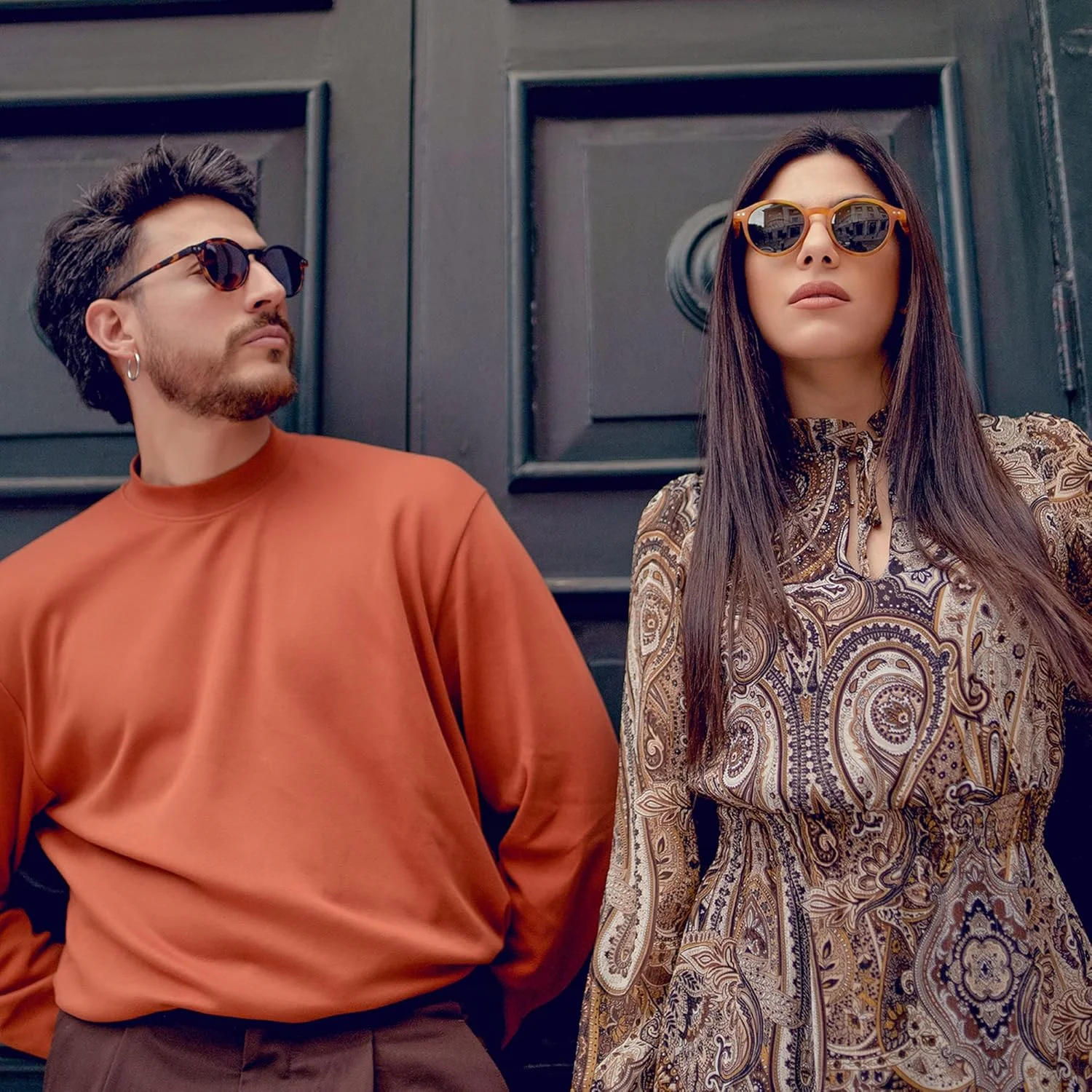 عینک آفتابی پلاریزه ZENOTTIC، عینک آفتابی گرد کلاسیک رترو، فریم UV400 مردانه زنانه