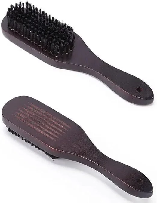 برس موی چوبی شیک مردانه Oasisgalore، برس موی چوبی قهوه‌ای روشن مردانه با موهای نرم متوسط برای حالت دادن به مو