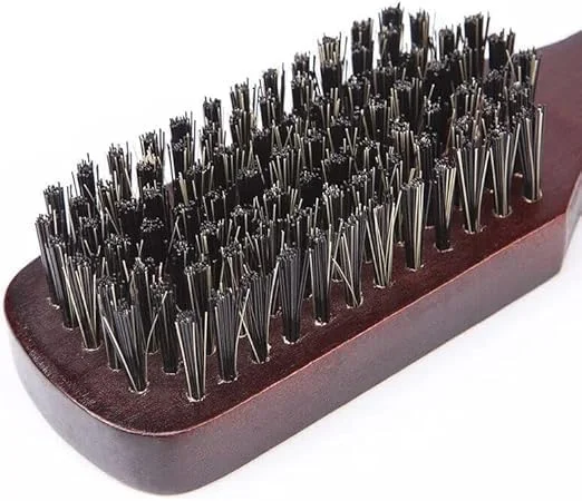 برس موی چوبی شیک مردانه Oasisgalore، برس موی چوبی قهوه‌ای روشن مردانه با موهای نرم متوسط برای حالت دادن به مو