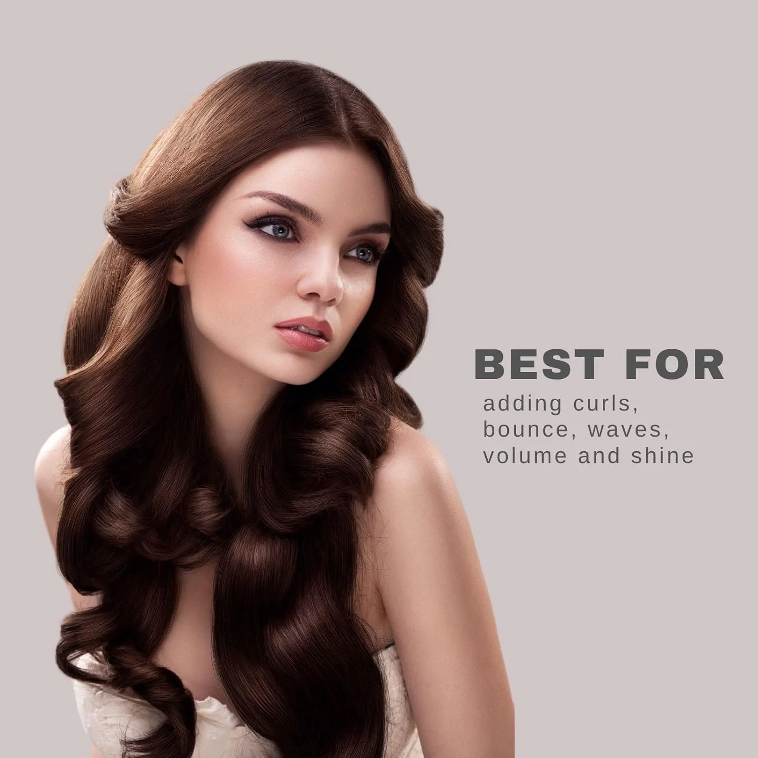 برس گرد کوچک حرفه ای Scarlet Line برای حالت دادن مو با دسته ضد لغزش و موهای نایلونی نوک توپی برای خانم ها و آقایان - رنگ قهوه ای