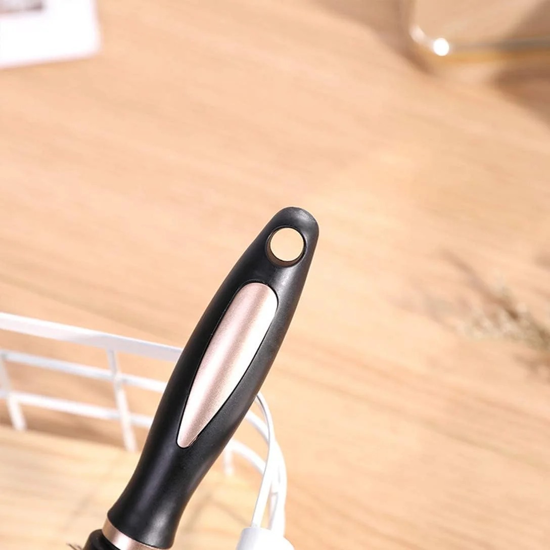 ست برس مو دو عددی، برس حالت دهنده مو برای خانم ها، باز کردن گره های ملایم و فر کردن مو بدون حرارت، شانه پارویی گرد ضد الکتریسیته ساکن برای انواع مو، ابزار حالت دهی مو در خانه