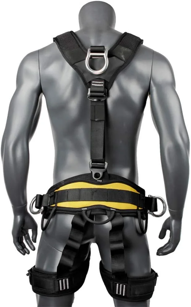 هارنس ایمنی تمام بدن برای محافظت در برابر سقوط، هارنس ساختمانی با حلقه های 5D، تجهیزات حفاظت شخصی جهانی برای ساخت و ساز، کوهنوردی، شرایط اضطراری، امنیت، مزرعه