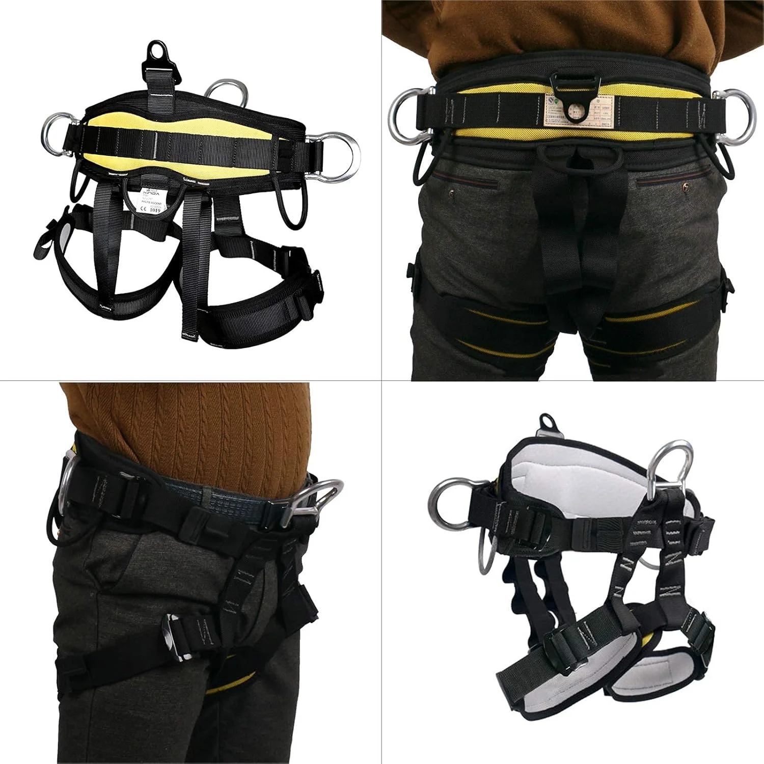هارنس ایمنی سقوط، هارنس ایمنی محافظت از سقوط نیم تنه برای کوهنوردی، هارنس ایمنی قابل تنظیم محافظ شخصی، زندگی جالب، خانه شاد