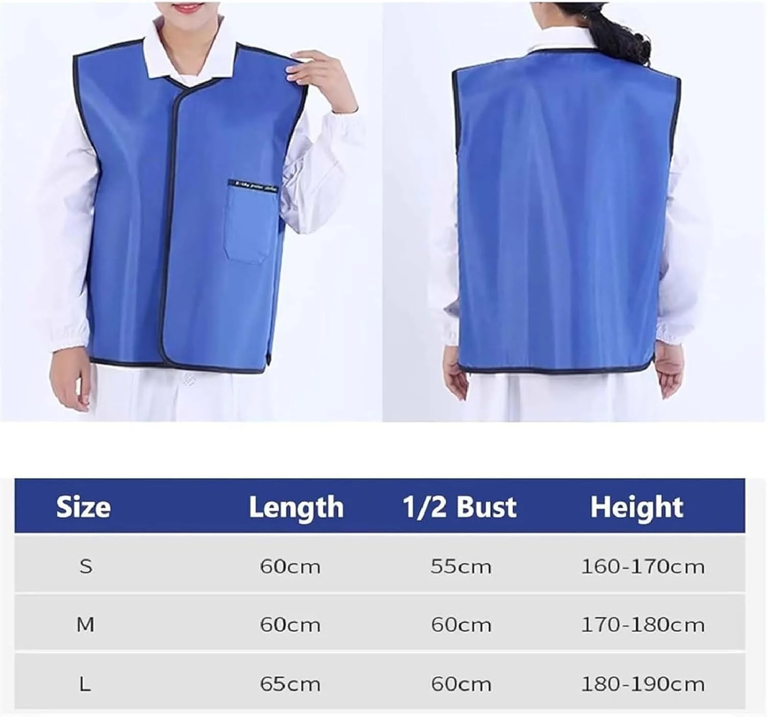 پیش بند سربی محافظ اشعه ایکس، جلیقه سربی محافظ، لباس سربی سبک وزن آنتی استاتیک، مناسب برای پزشکان رادیولوژیست، پیش بند سربی یونیورسال مردانه و زنانه