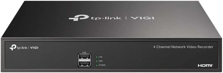 دستگاه ضبط ویدیویی تحت شبکه 4 کانال TP-Link VIGI NVR1004H | NVR با خروجی 4K HDMI | 8MP | H.265+ | ONVIF, CGI | اتصال آسان | صدای دو طرفه | نظارت از راه دور