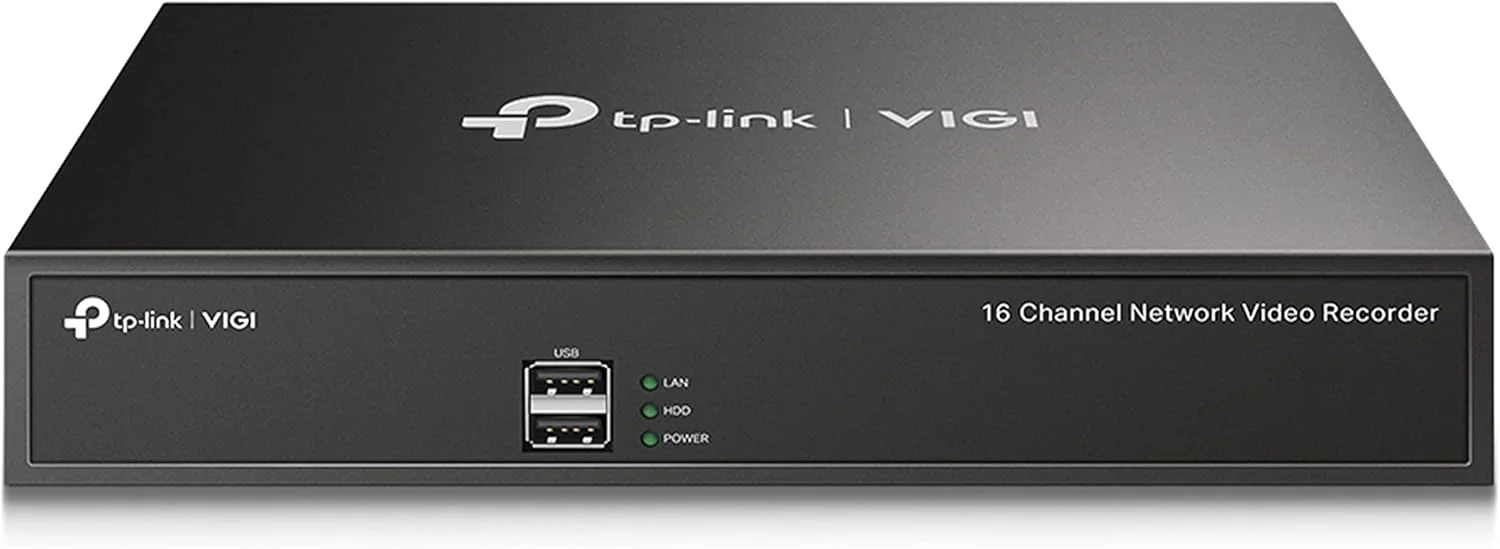 دستگاه ضبط ویدیویی تحت شبکه 16 کانال TP-Link VIGI NVR1016H، H.265+، سازگار با Onvif، 1 رابط هارد دیسک (تا 10 ترابایت)، ضبط مداوم 24/7، HDMI/VGA