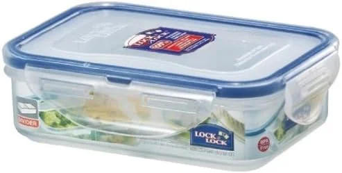 لاک اند لاک، فاقد BPA، ضد آب، ظرف نگهداری غذا، با 2 فنجان جداکننده، 1.5 فنجان، 12 اونس، بسته 4 عددی، HPL810C