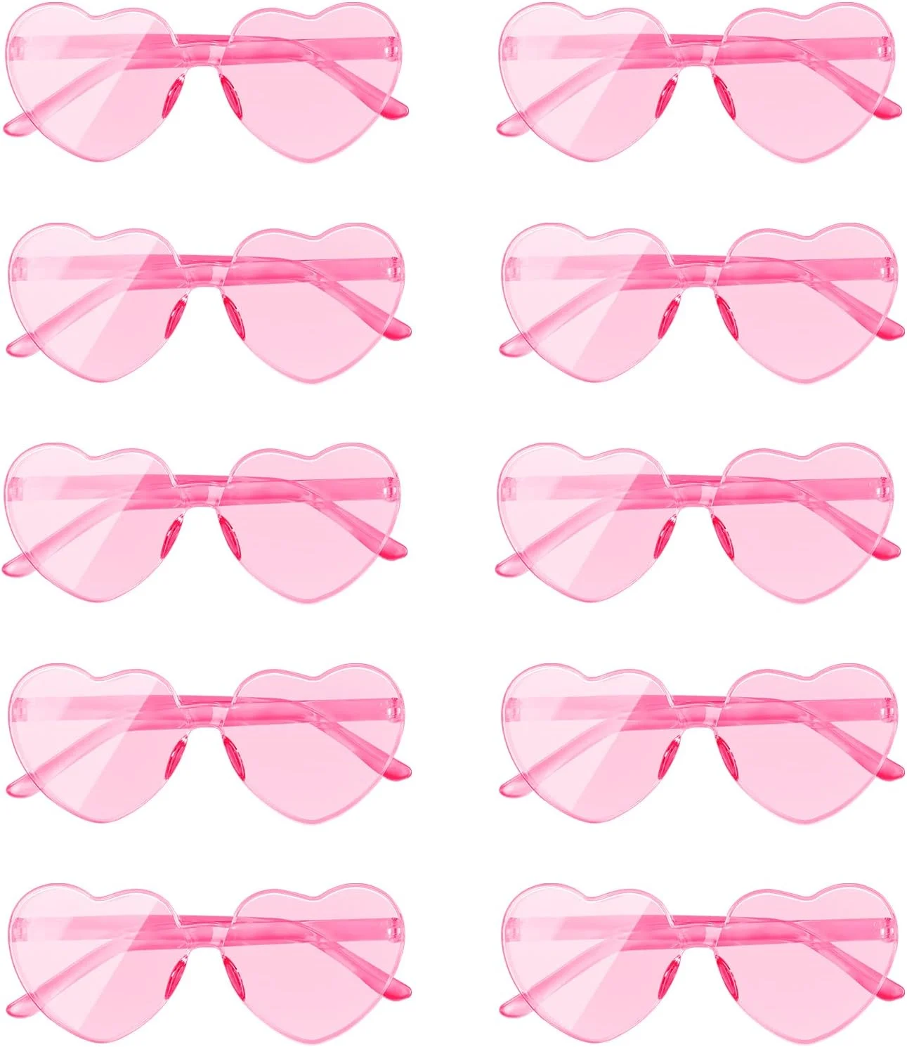 عینک آفتابی قلبی AEAHALY برای زنان و کودکان، عینک های قلبی بدون فریم، مناسب مهمانی مجردی و عروس عینک آفتابی قلبی AEAHALY برای زنان و کودکان، عینک های قلبی بدون فریم، مناسب مهمانی مجردی و عروس