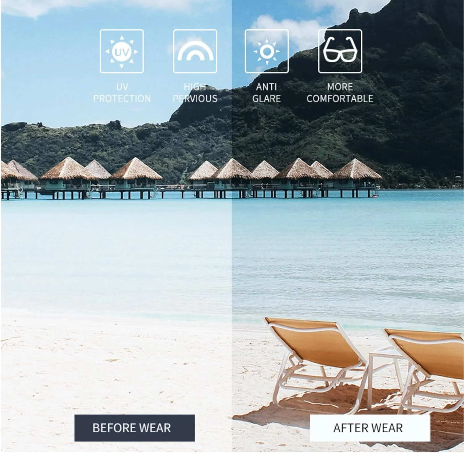 عینک آفتابی ADEWU رترو، عینک های وینتیج بدون فریم با محافظت UV، عینک آفتابی باریک مستطیلی مردانه زنانه یونیسکس
