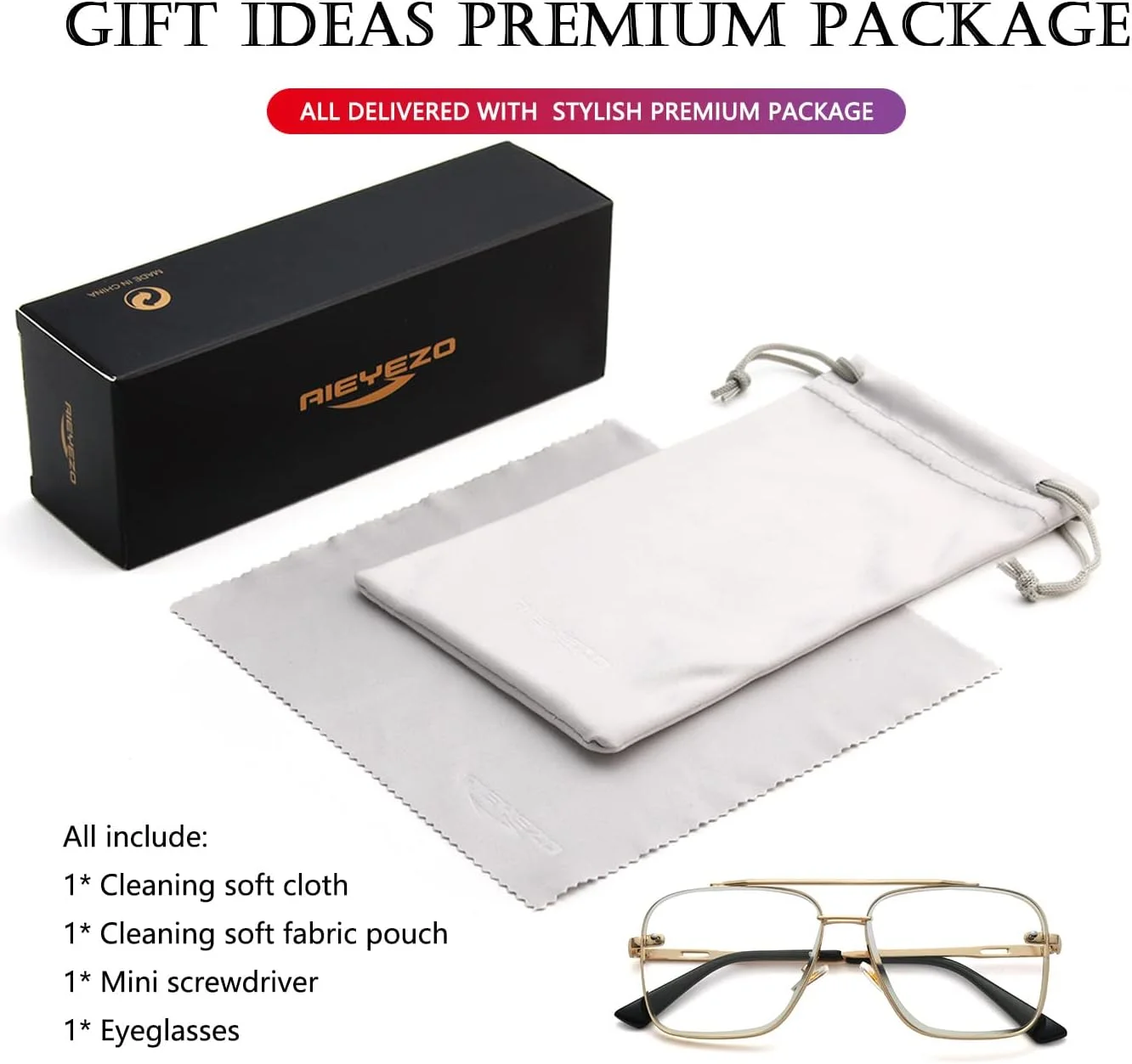 عینک آفتابی مربعی آینه ای مدرن AIEYEZO مردانه زنانه، مد روز، بزرگ، خلبانی، سایه روشن