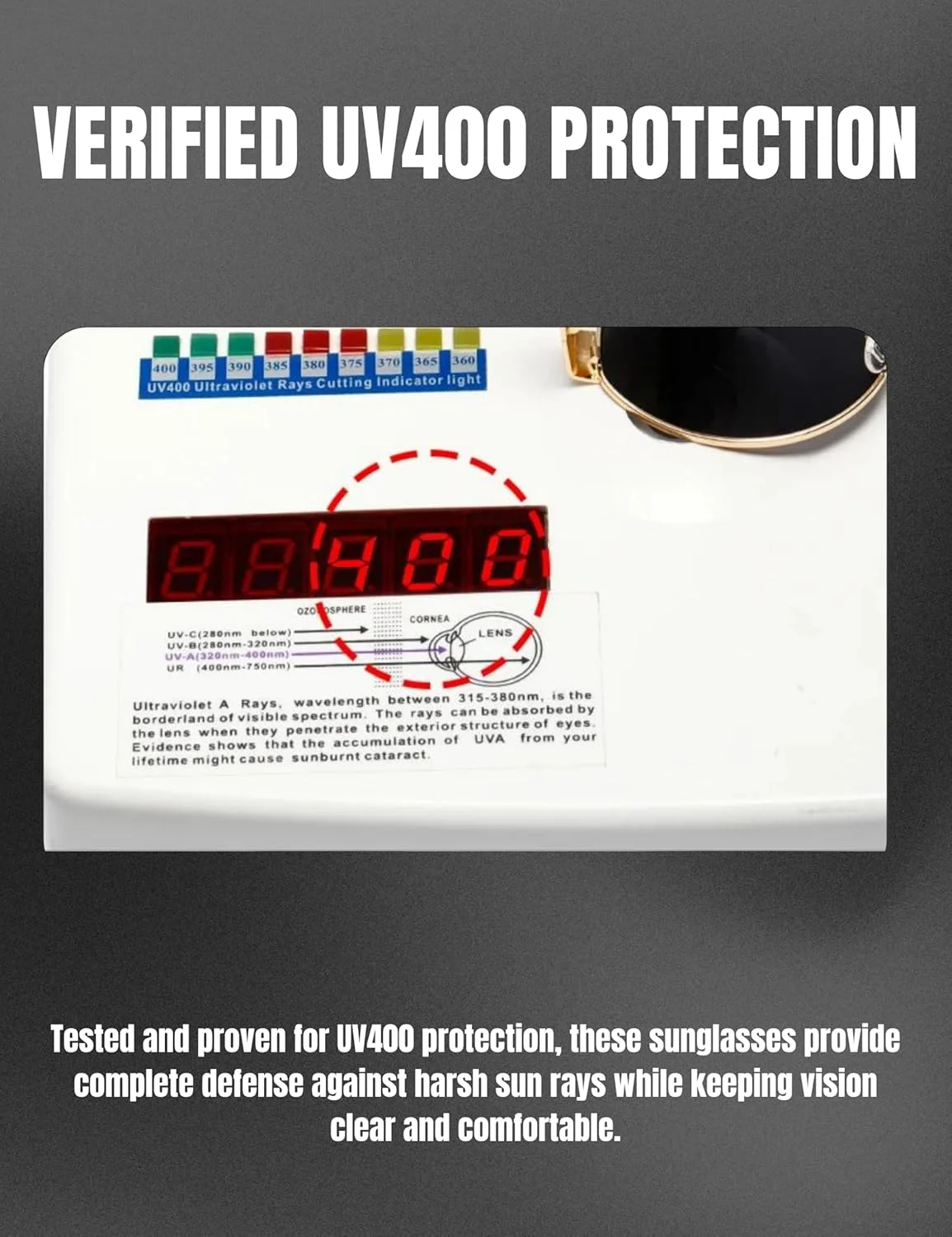 عینک آفتابی بیضی رترو 4Flaunt برای زنان و مردان | عینک آفتابی فلزی بادوام و شیک با لنزهای محافظ UV 400