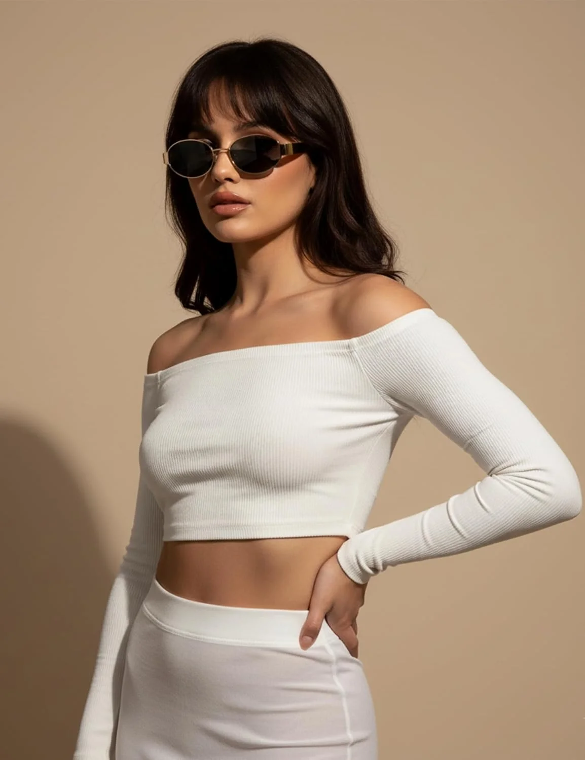 عینک آفتابی بیضی رترو 4Flaunt برای زنان و مردان | عینک آفتابی فلزی بادوام و شیک با لنزهای محافظ UV 400